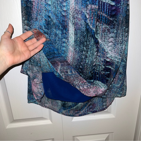 THRIFTED Peacock Sundress - Picture 3 of 4